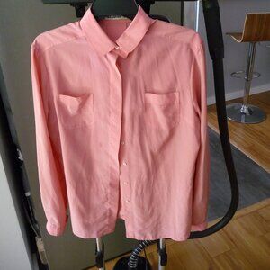 ALEXANDER MADE IN ITALY VINTAGE BUBBLE GUM PINK COLOR BLOUSE SIZE EU 44 / US L